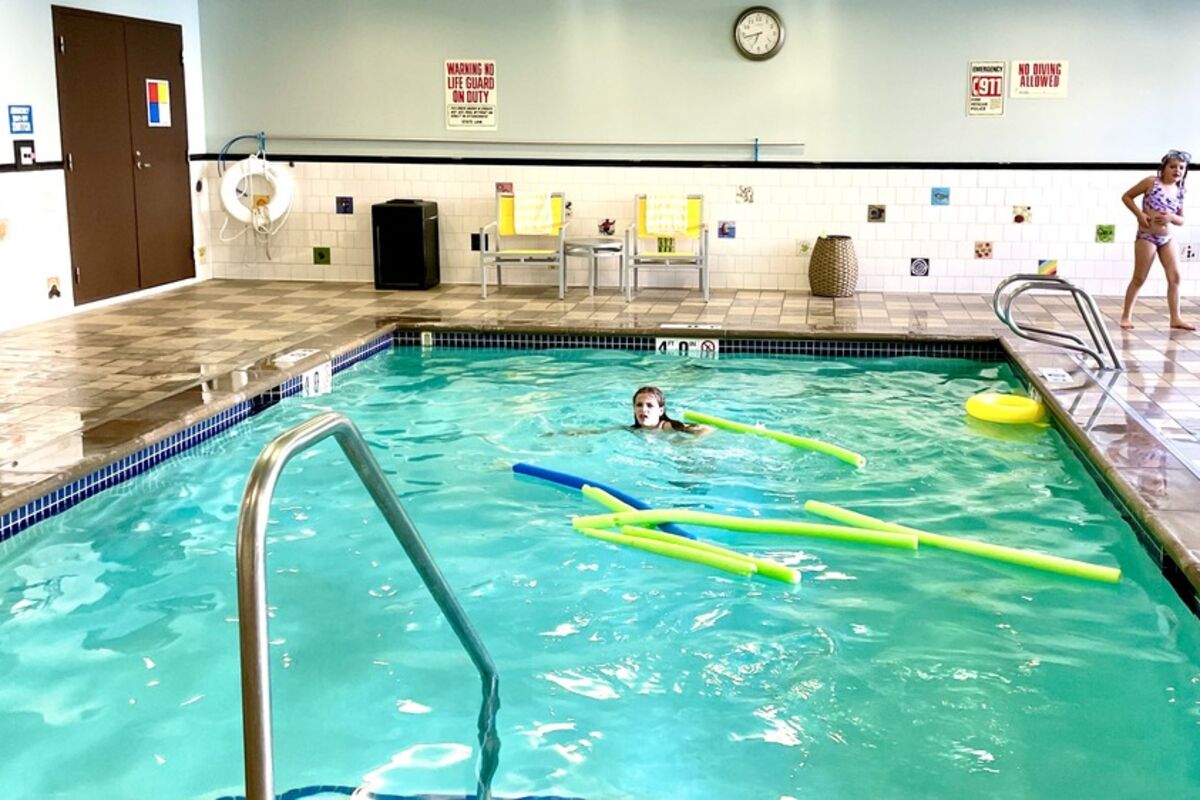 The swimming pool at The Maxwell Hotel in Seattle